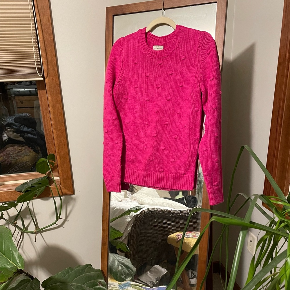 Lucky brand hot pink sweater